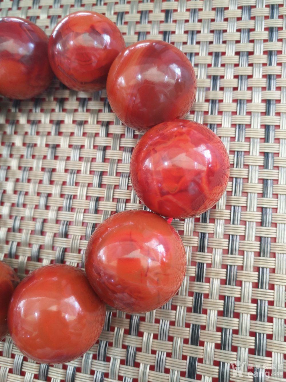 四川九口南红玛瑙手串手把件