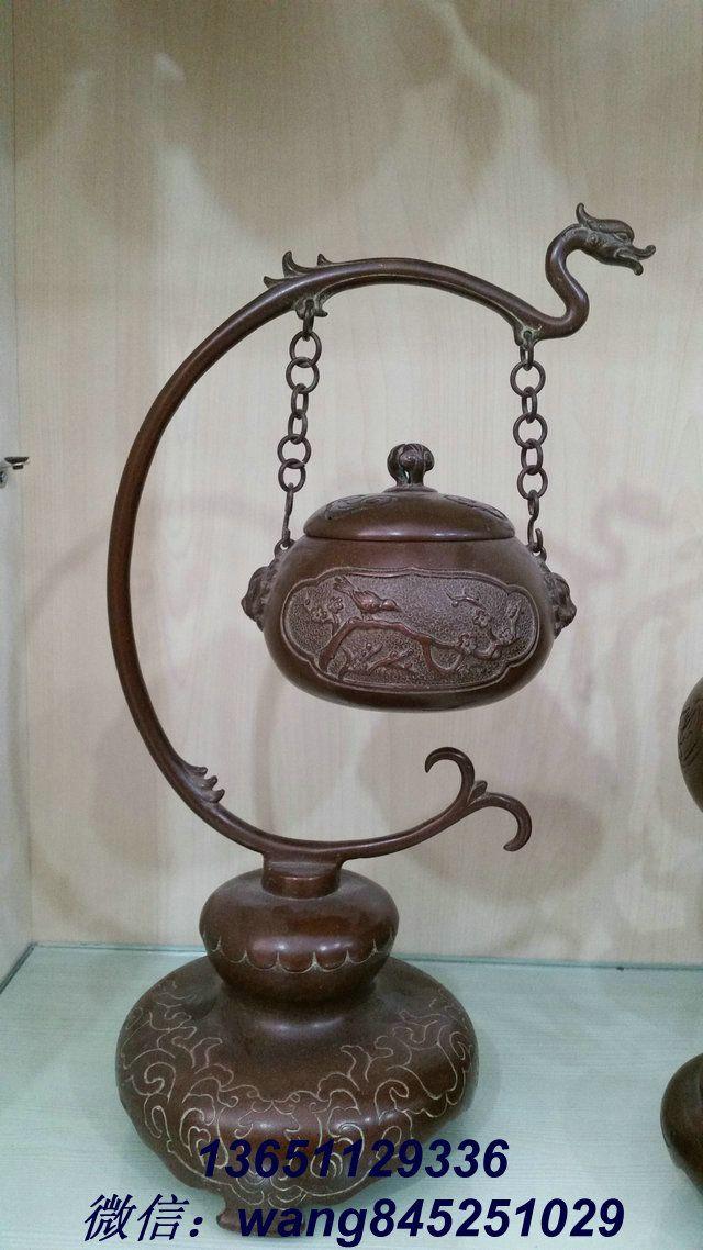 造型独特的精品铜吊壶 高:45cm