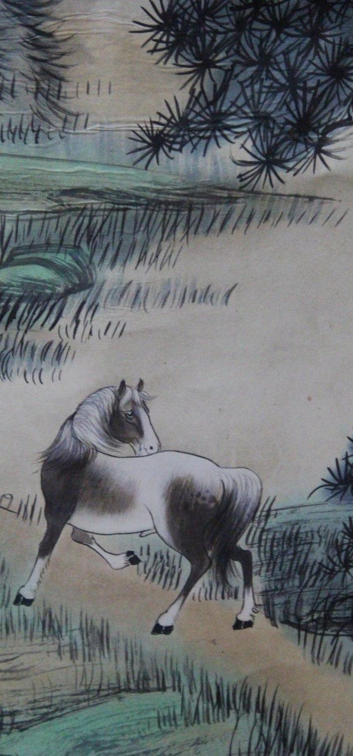 戈湘岚山水画马立轴