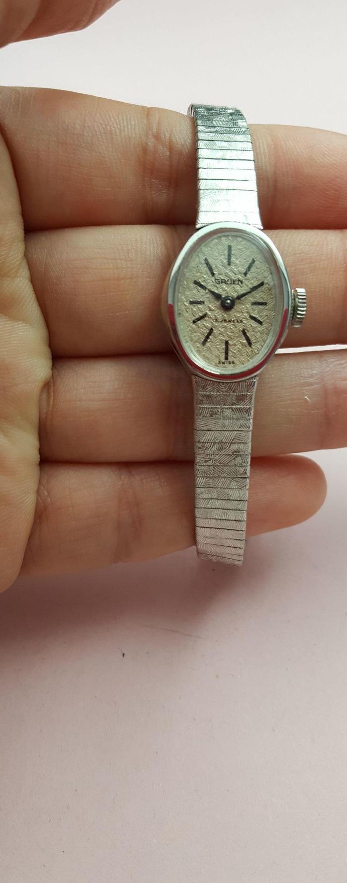 古董10k包金gruen女表