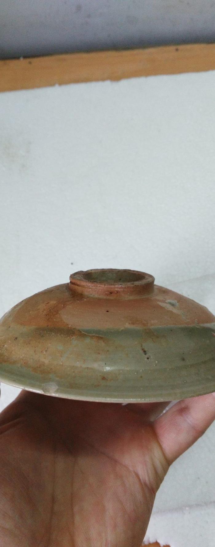 5cm     耀系永福窑,嗑边,洗内有点粘沙和剥釉,一侧烧塌现象,五鱼