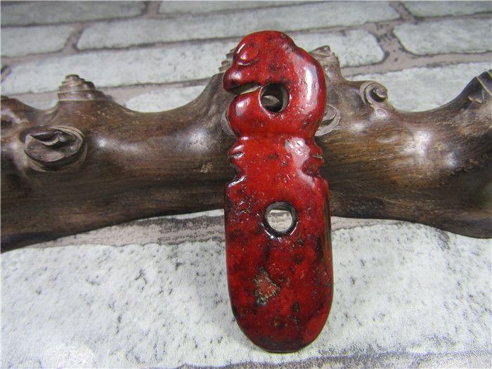 古玉老玉 老和田玉 朱砂沁 怪兽 玉人 玉器古玩杂项