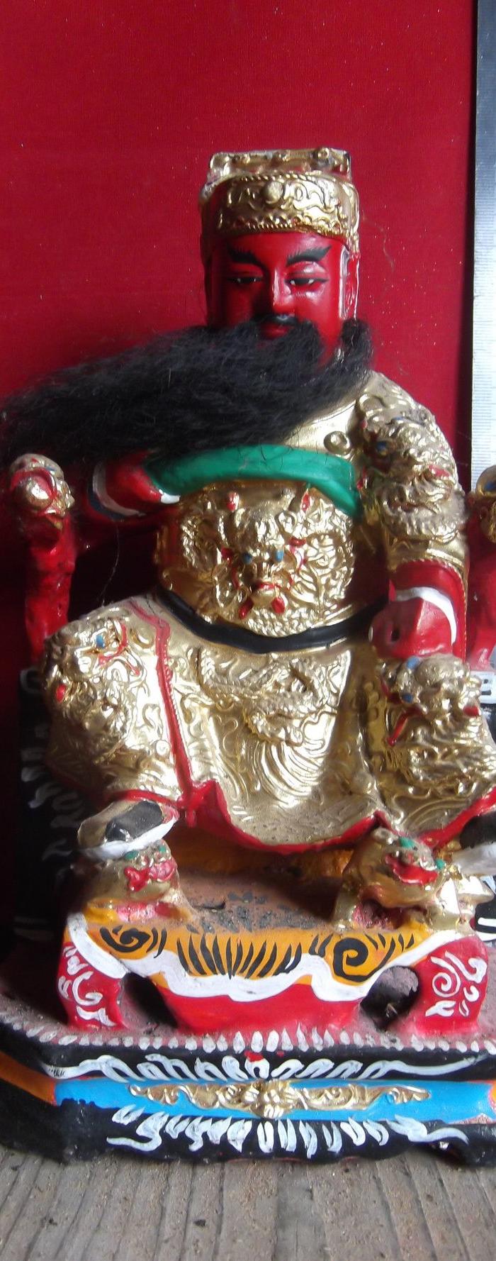 香樟木木雕王爷神像菩萨,包内心全实木香樟木雕刻,外漆线雕