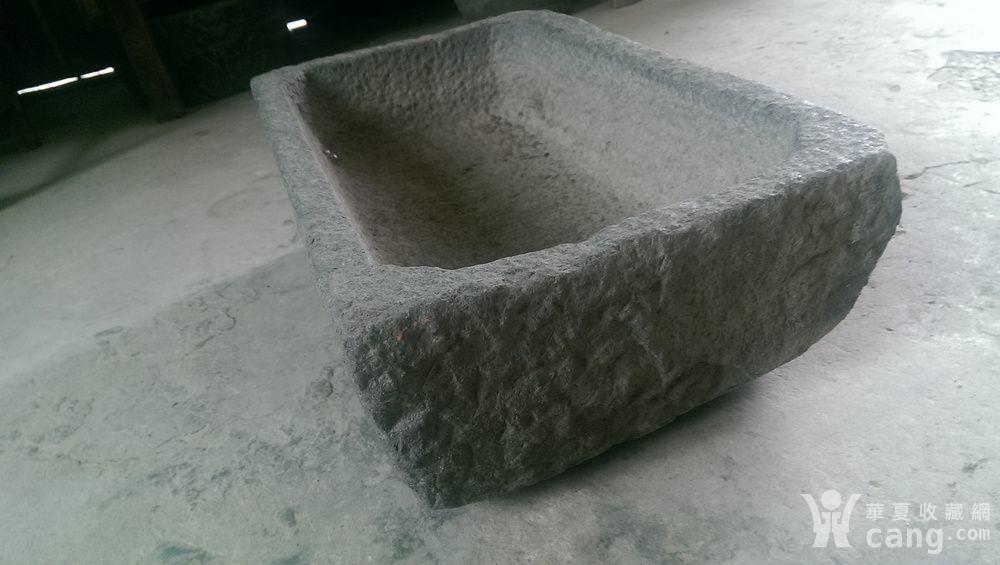 青石石槽猪食槽水槽鱼缸水槽盆景装饰