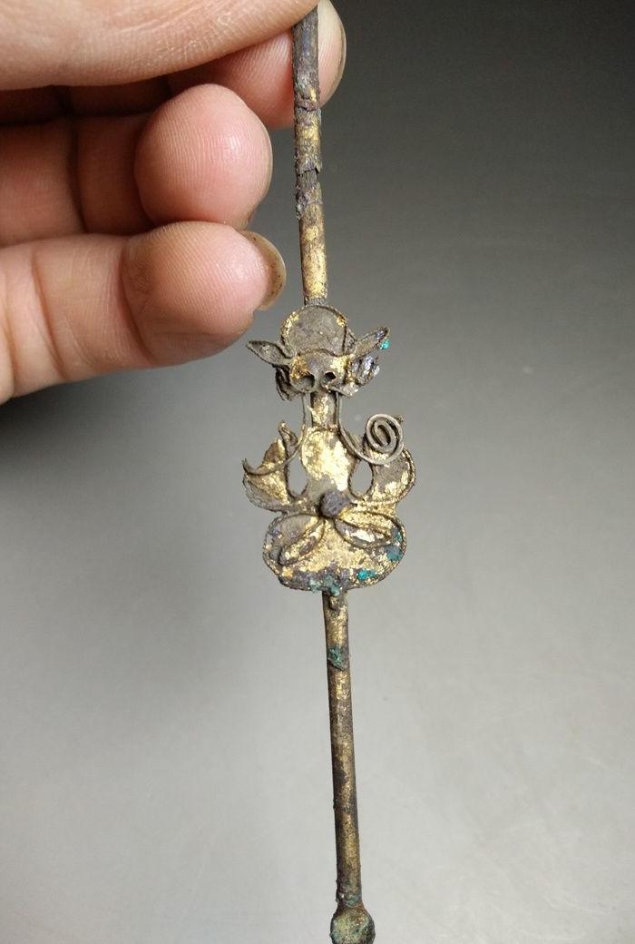 清代三件套之鎏金掏耳朵的