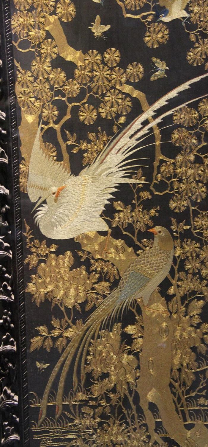 清代宫廷刺绣_地摊交易_华夏收藏网