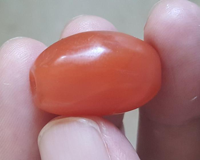 甘南老南红玛瑙(柿子红,不议价)