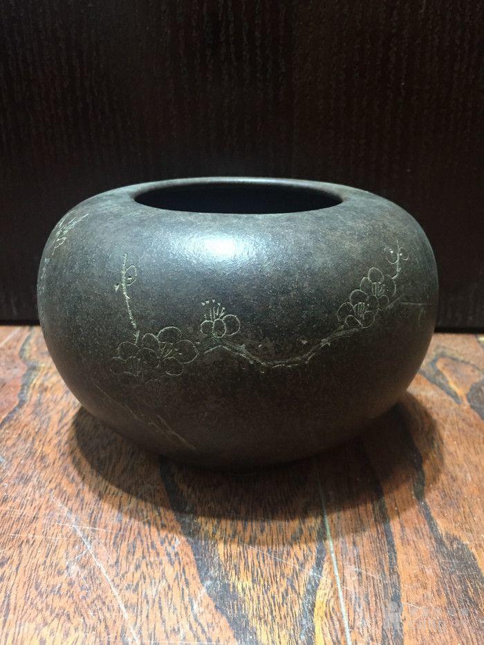 民国老紫砂笔洗