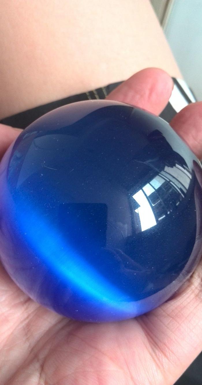 蓝宝石猫眼钻石水晶球