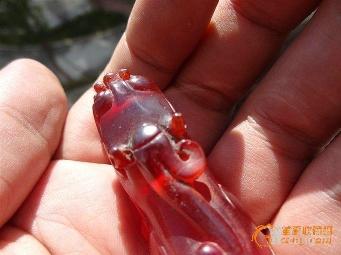 漂亮开门战汉时期红宝石貔貅