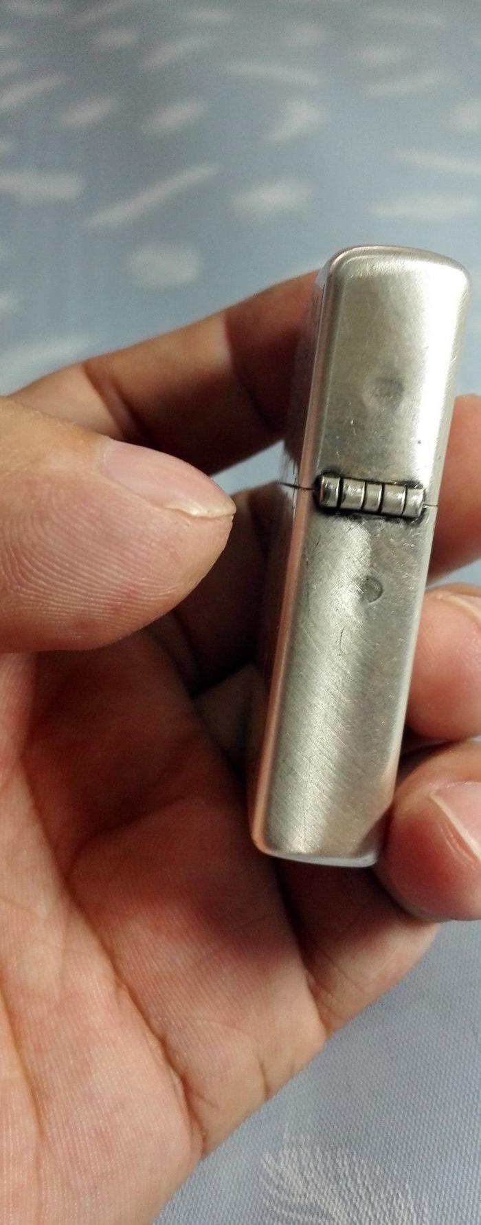 zippo进口包银壳打火机