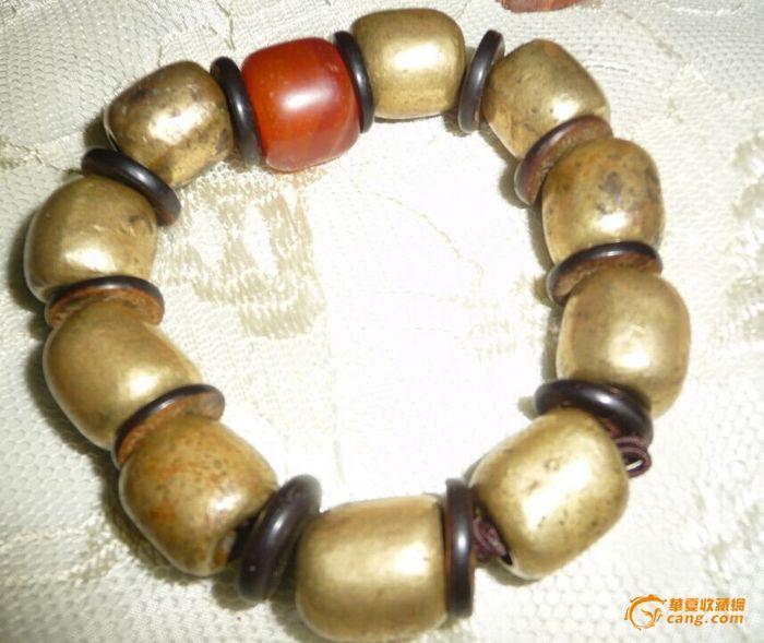 老风磨铜珠子手串