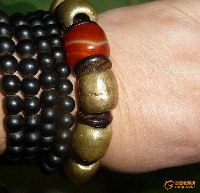 老风磨铜珠子手串