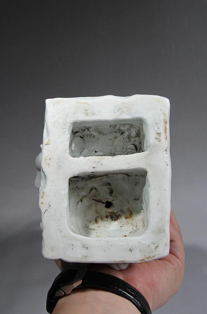 清晚期 德化博及渔人款麻姑献寿