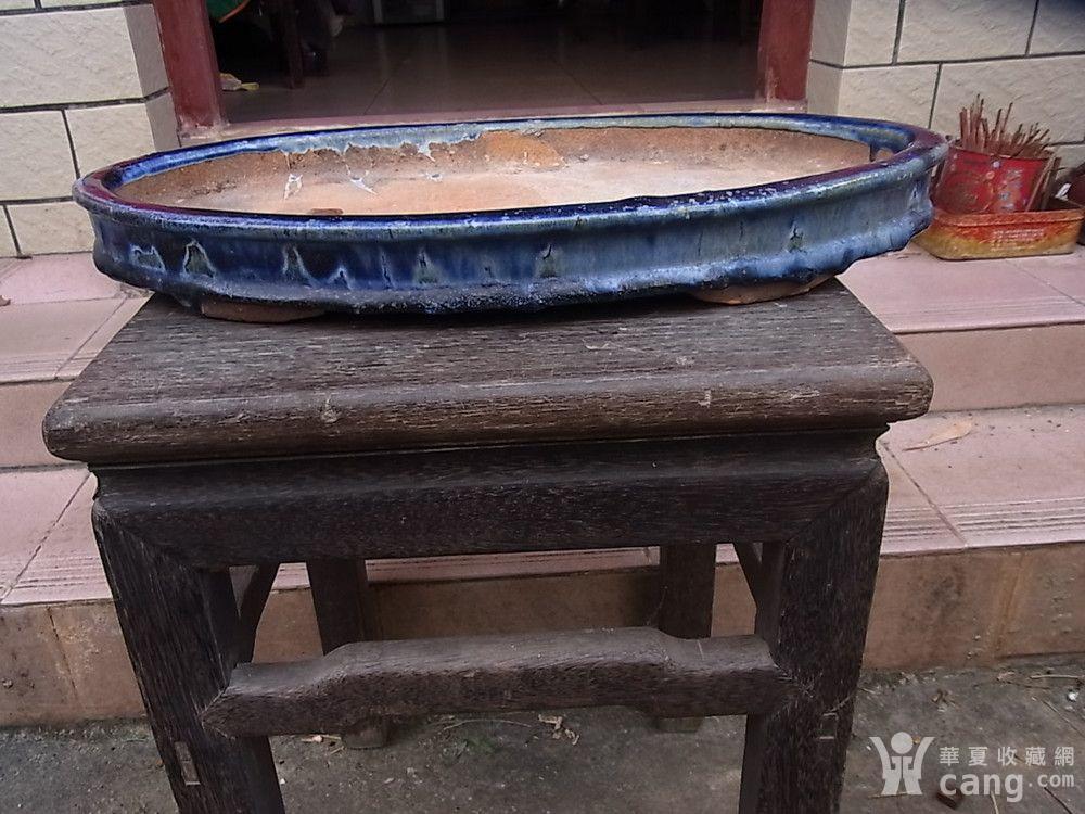 一个民国老石湾钧釉盆景花盆(独孔少见)_地摊交易_华夏收藏网