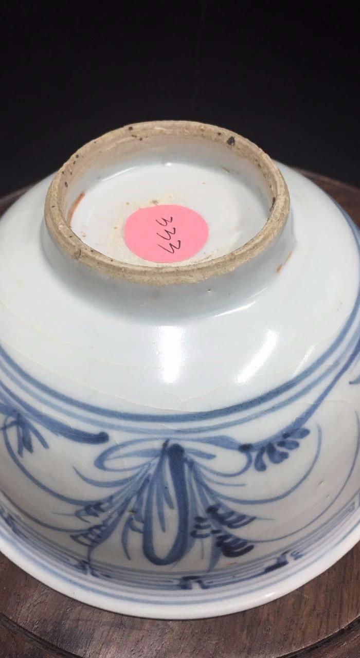 明永乐 青花萱草纹碗