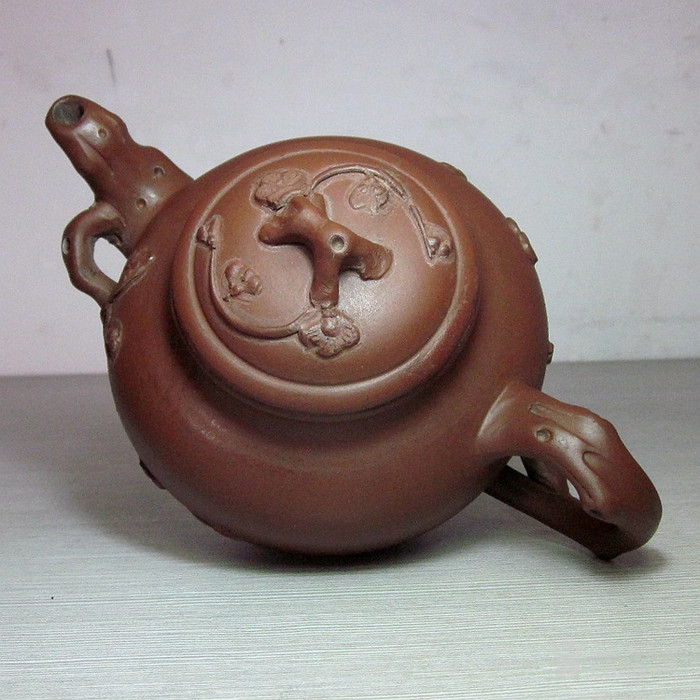 朱可心~梅花紫砂壶~文革老紫砂壶~包浆温润