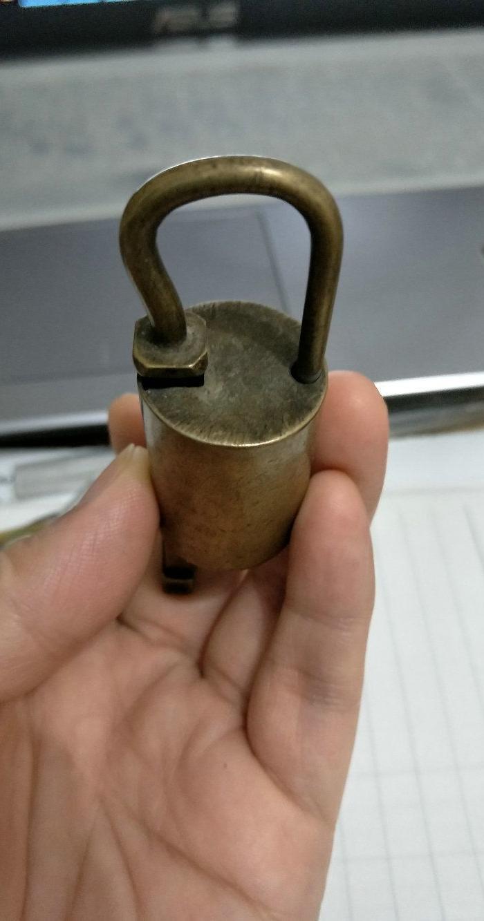 小铜锁 老铜锁 筒形铜锁