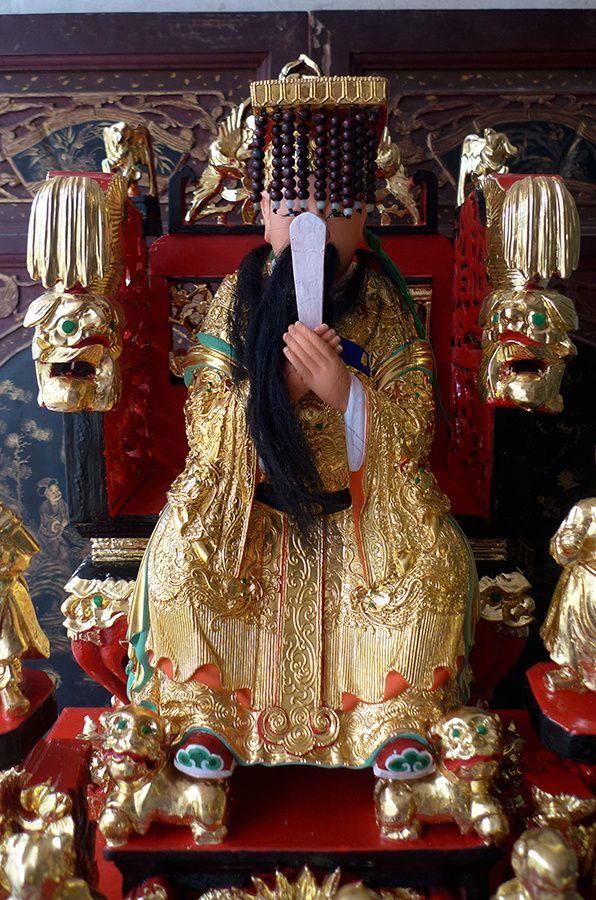 57厘米樟木雕 漆线雕 九龙玉帝 玉皇大帝 精品中的精品