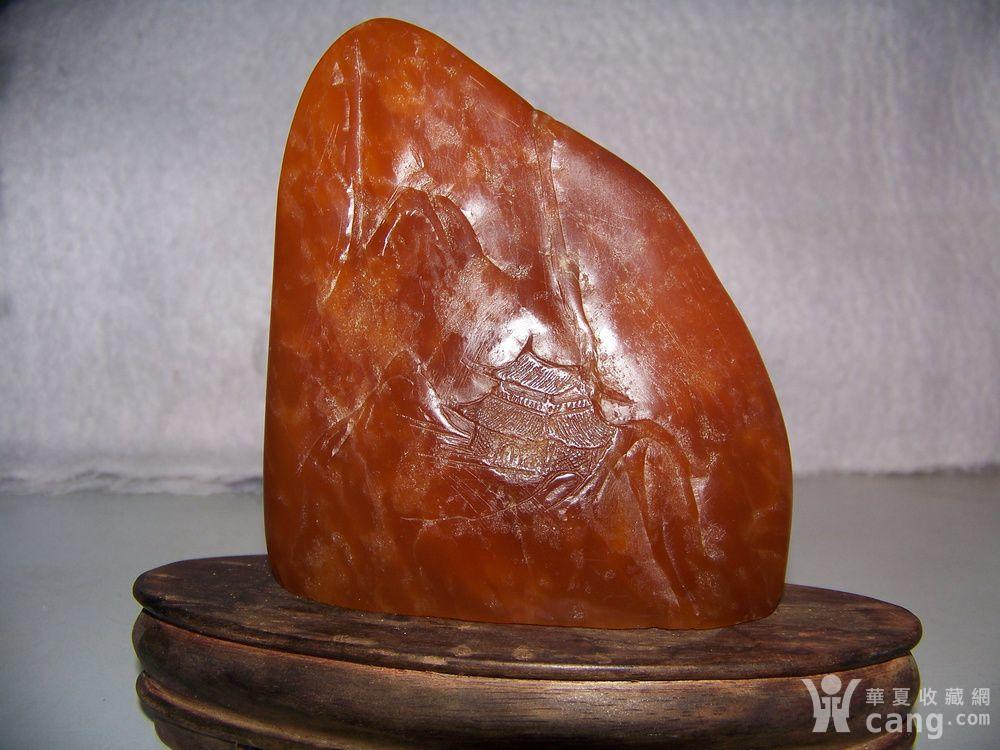 寿山红田黄石摆件