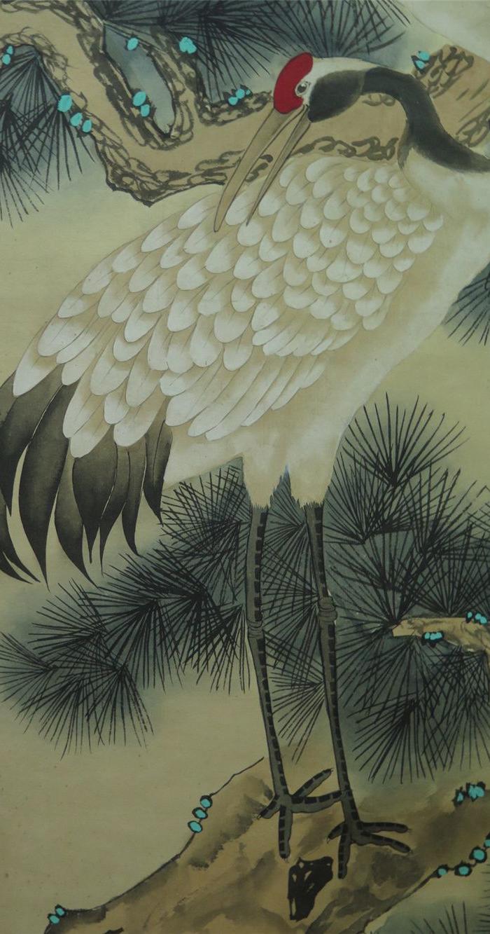 喻继高仙鹤作品