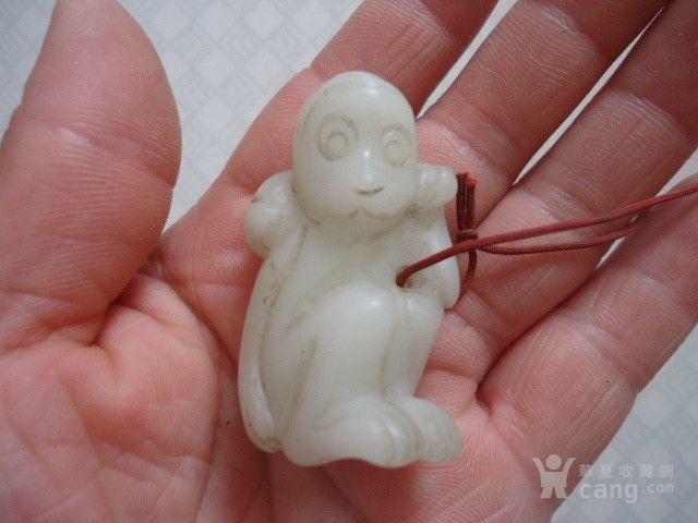 民国时期和田玉小猴子