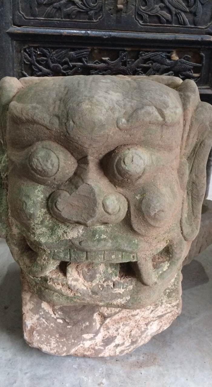 明清 石雕 吞口