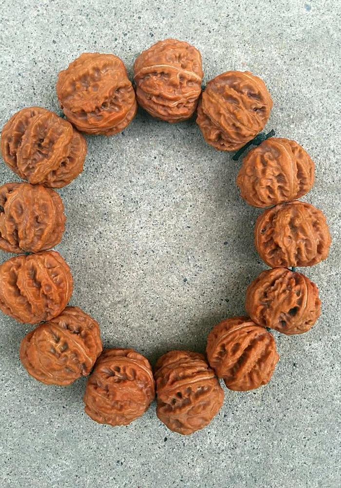 文玩野生铁核桃手串手持*质饱满矮庄闷尖核桃3.0这品质不多见