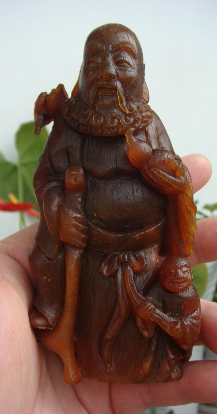 明代,亚洲苏门答腊**福禄寿喜摆件