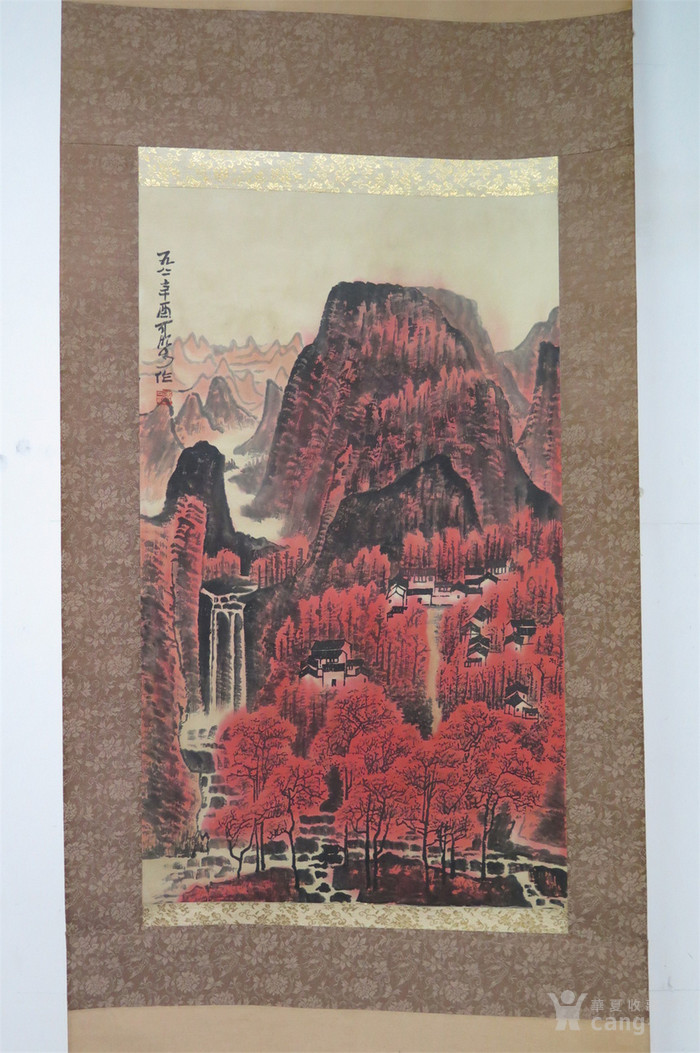 李可染万山红遍图