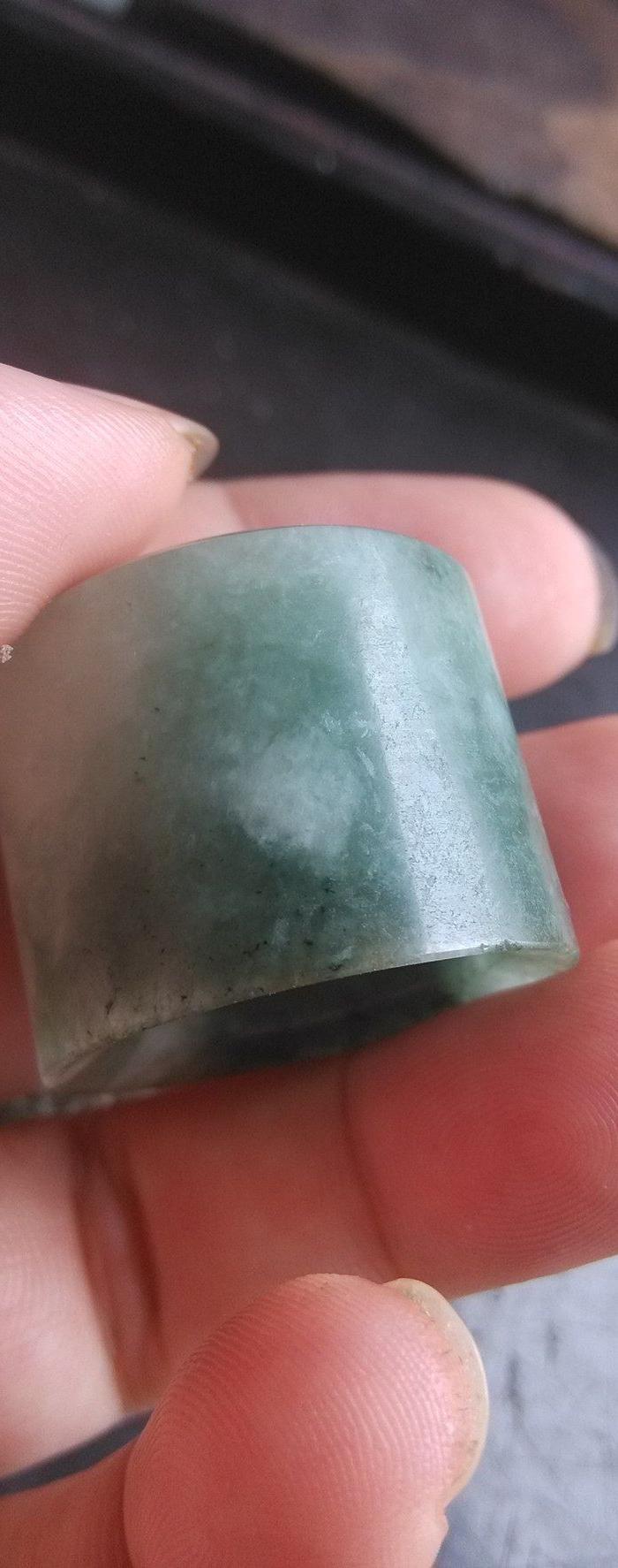 民国`老油青翡翠.老扳指