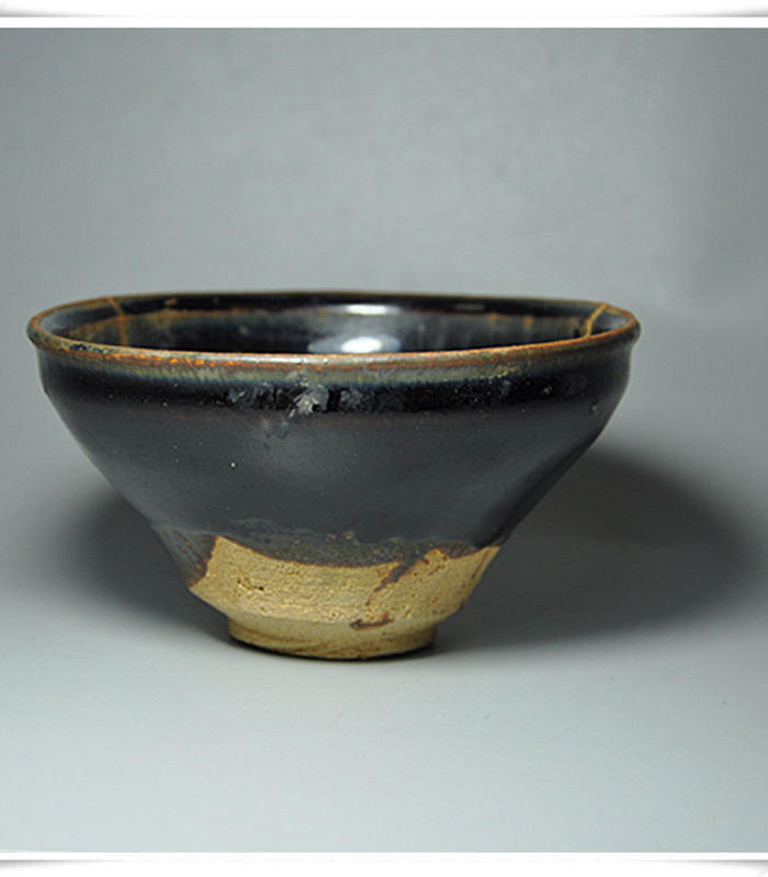 游此斋古玩瓷器古董收藏*建窑系东张窑黑釉盏茶盏宋盏包老包真
