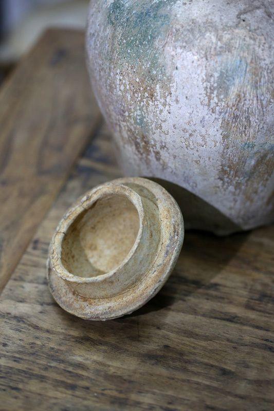 明代石湾窑三彩将*罐