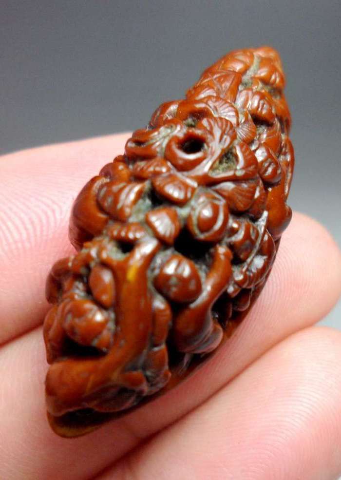 【精品核雕】清代橄榄核雕八仙过海!