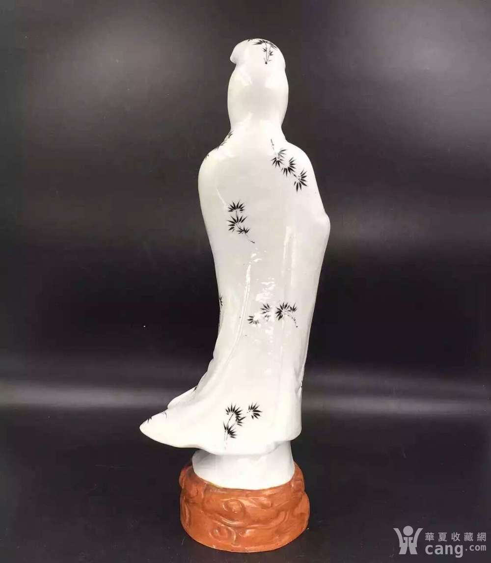 民国制瓷大家王荃记造粉彩观音 10.12