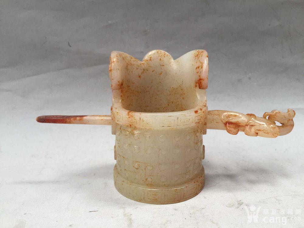 战汉玉兽面纹发箍