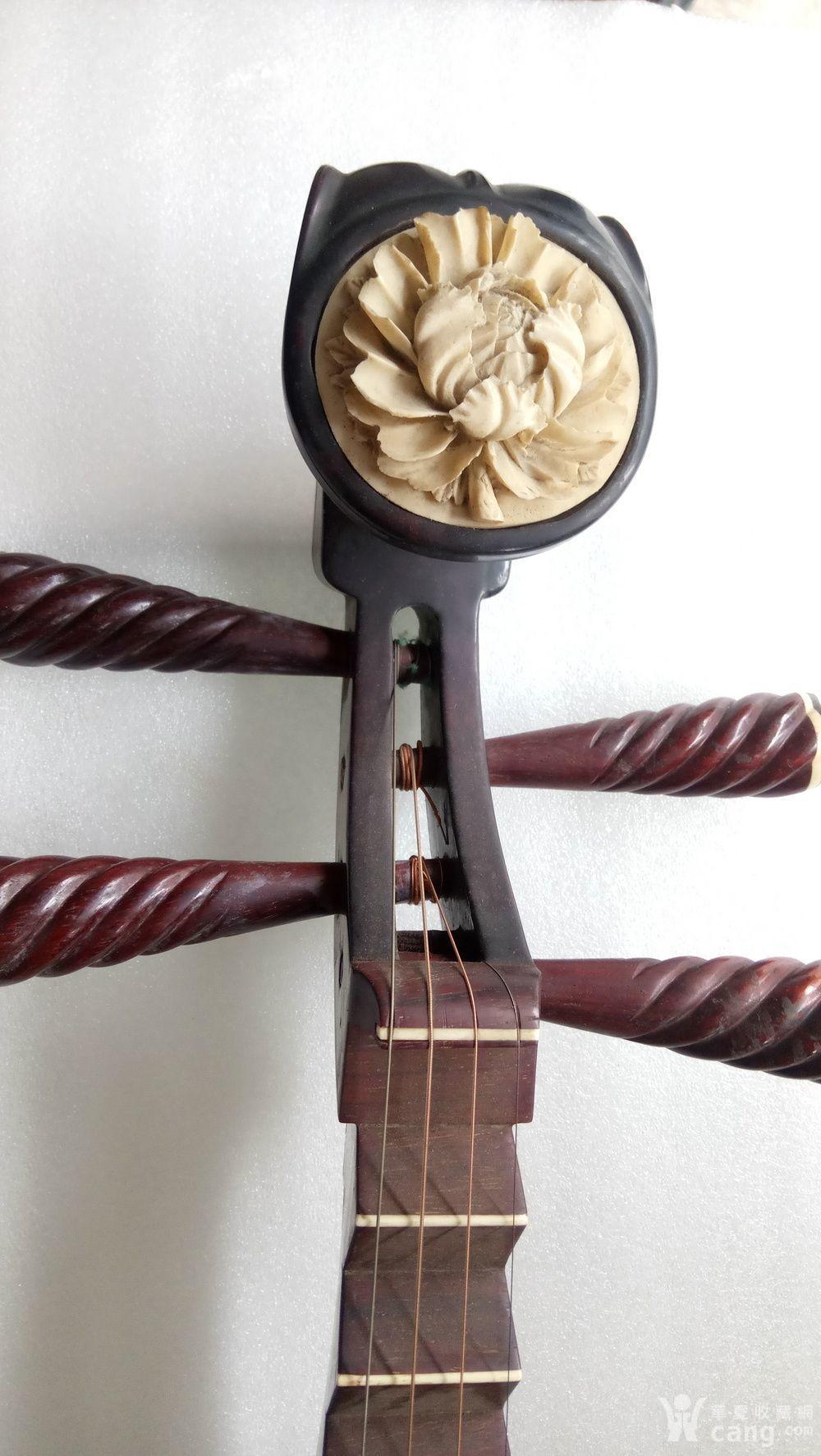 金星小叶紫檀红木琵琶一把