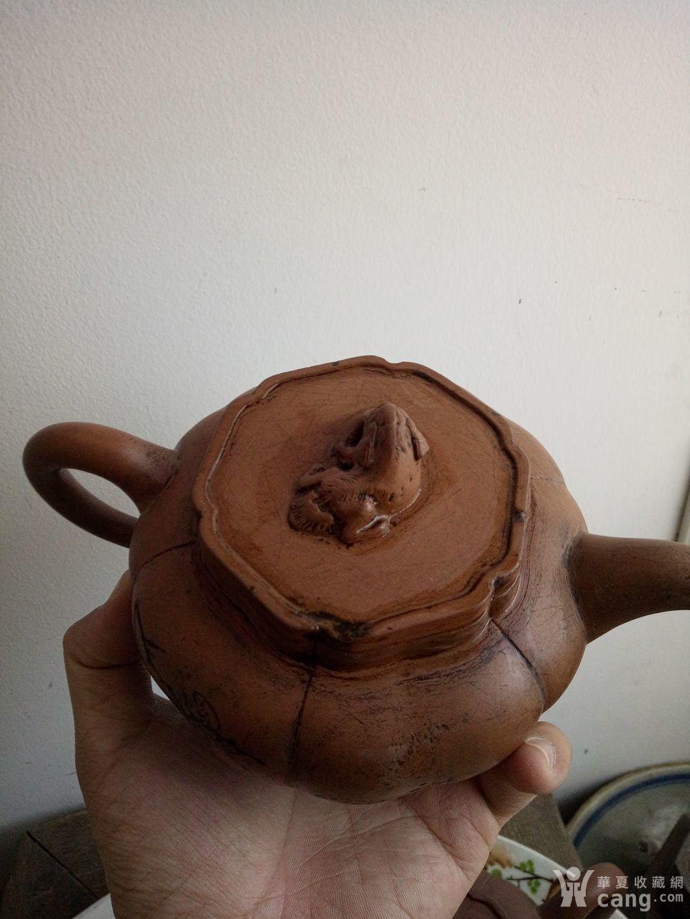 民国云石刻紫砂壶