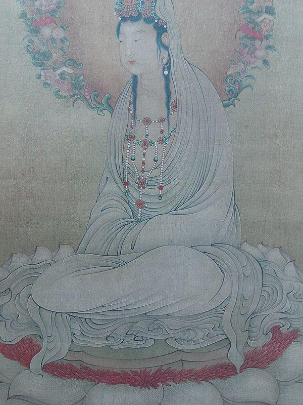丁观鹏=绢本观音