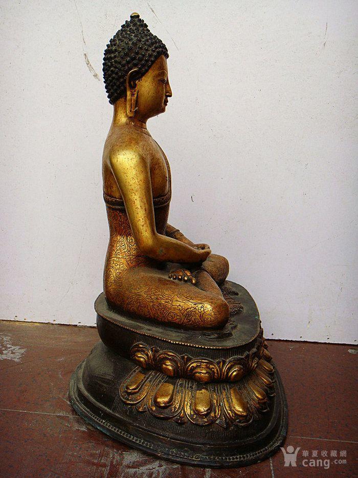 紫铜鎏金文珠菩萨老佛像09-25
