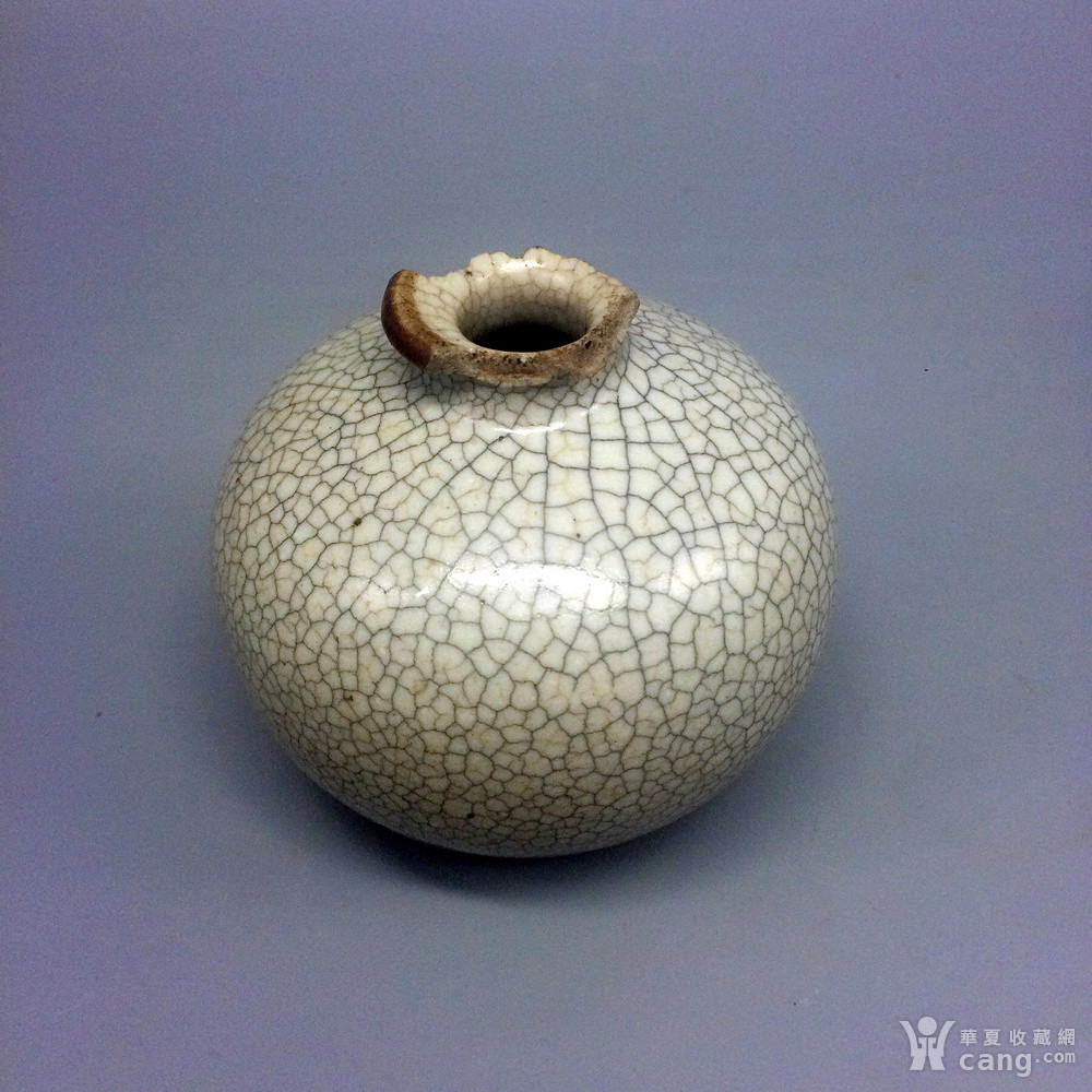 清代仿哥窑苹果尊