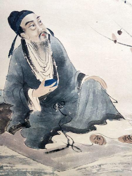 傅抱石人物画立轴