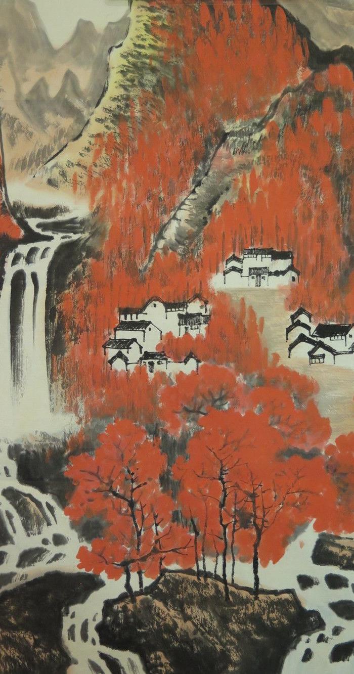 李可染万山红遍作品