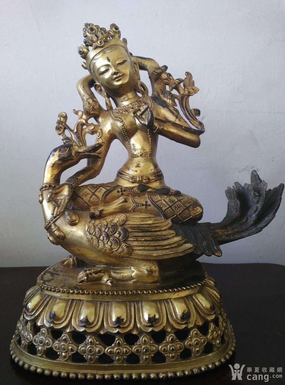 清鎏真金佛母大孔雀明王菩萨