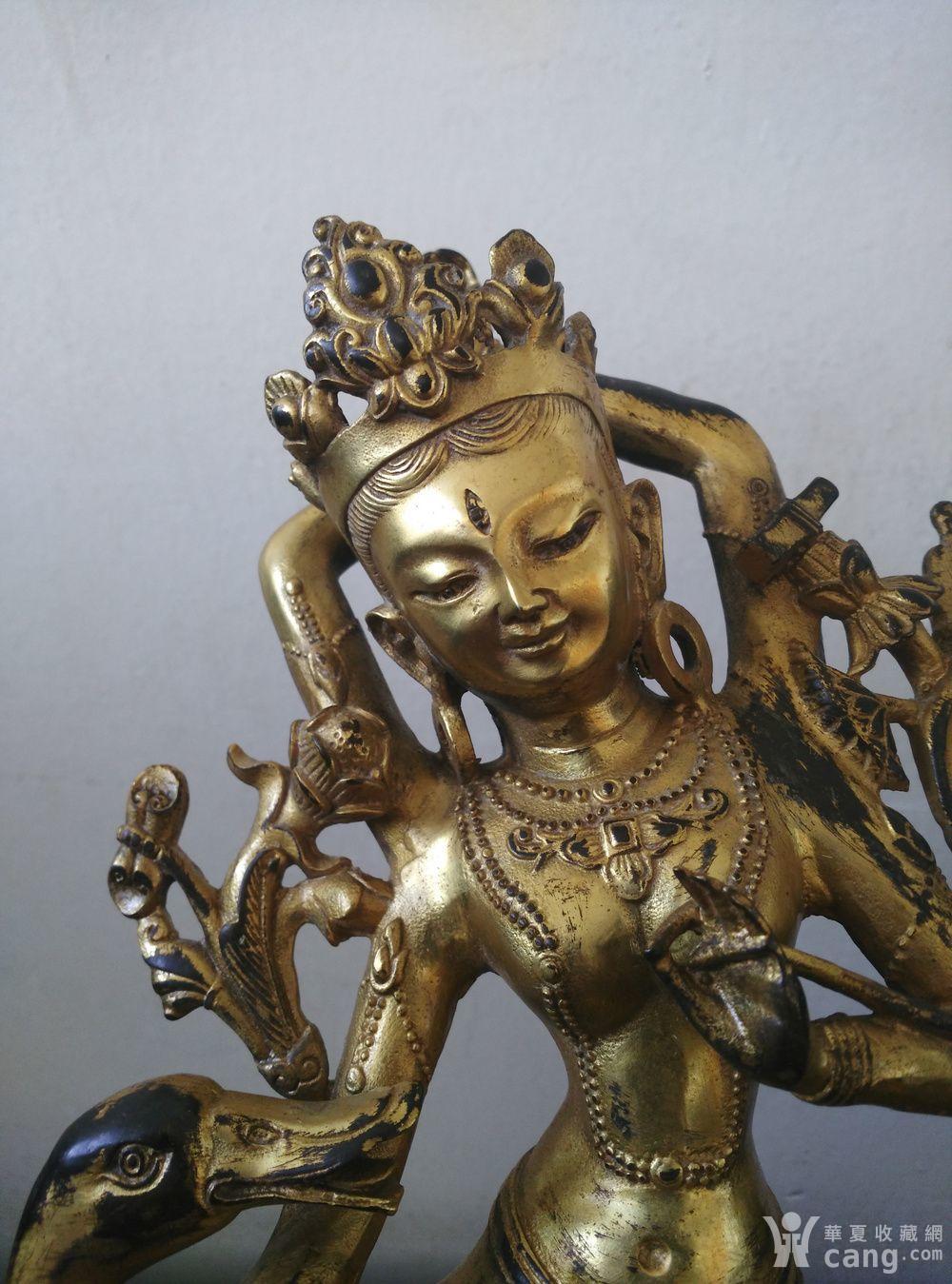 清鎏真金佛母大孔雀明王菩萨