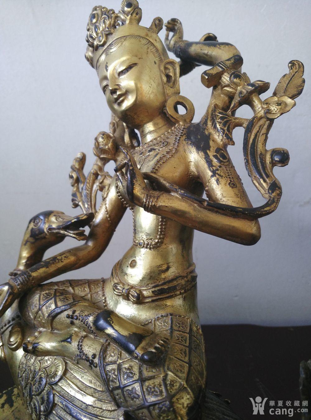 清鎏真金佛母大孔雀明王菩萨