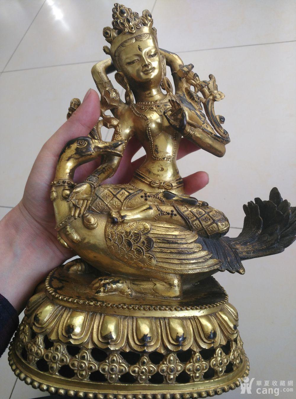 清鎏真金佛母大孔雀明王菩萨