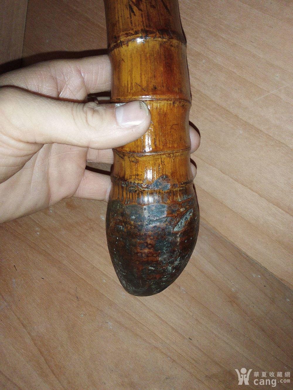 百年包浆老竹根烟杆