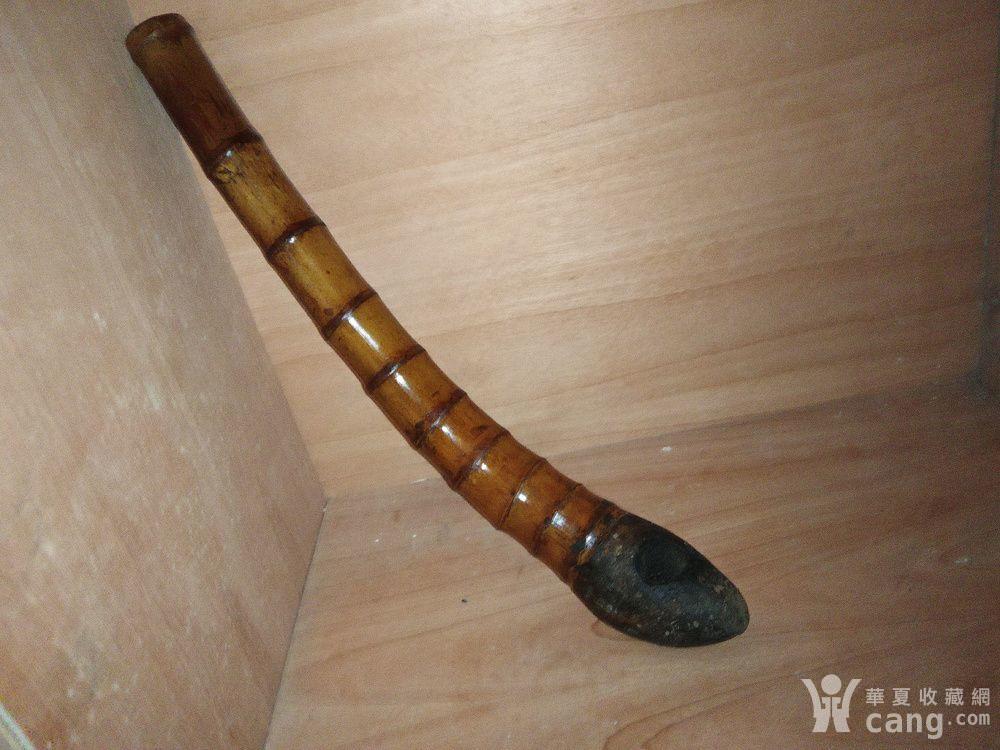 百年包浆老竹根烟杆