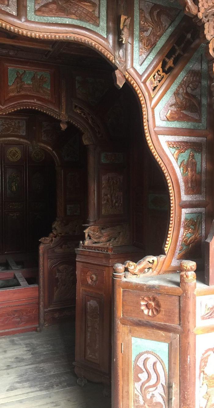 古旧鎏*刻三进千工拔步床 夏老板13857791050